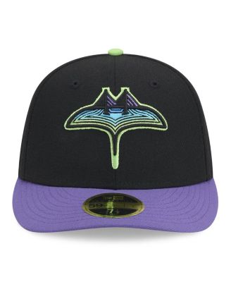 Men's Black Tampa Bay Rays 2024 City Connect Low Profile 59FIFTY Fitted Hat