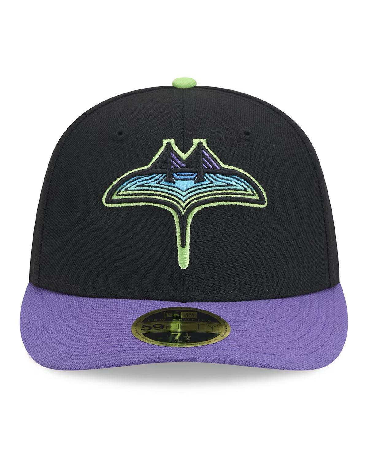 Shop New Era Men's Black Tampa Bay Rays 2024 City Connect Low Profile 59fifty Fitted Hat
