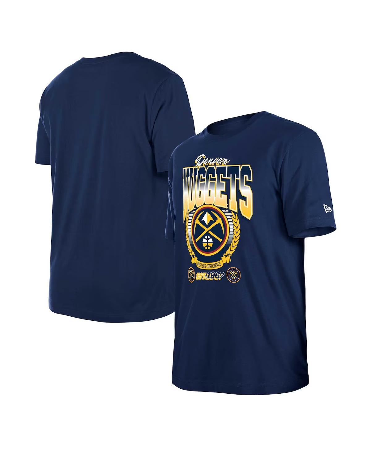 NEW ERA MEN'S AND WOMEN'S NAVY DENVER NUGGETS SUMMER CLASSICS T-SHIRT 