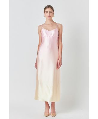 Women's Ombre Sleeveless Midi Dress