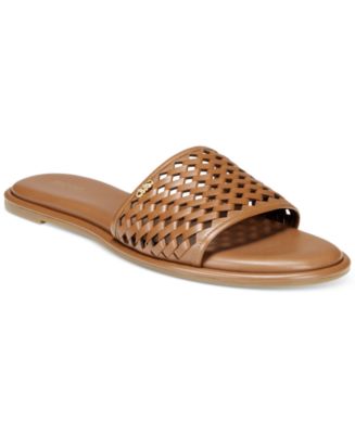 Michael Kors Women's Saylor Perforated Slide Sandals Macy's