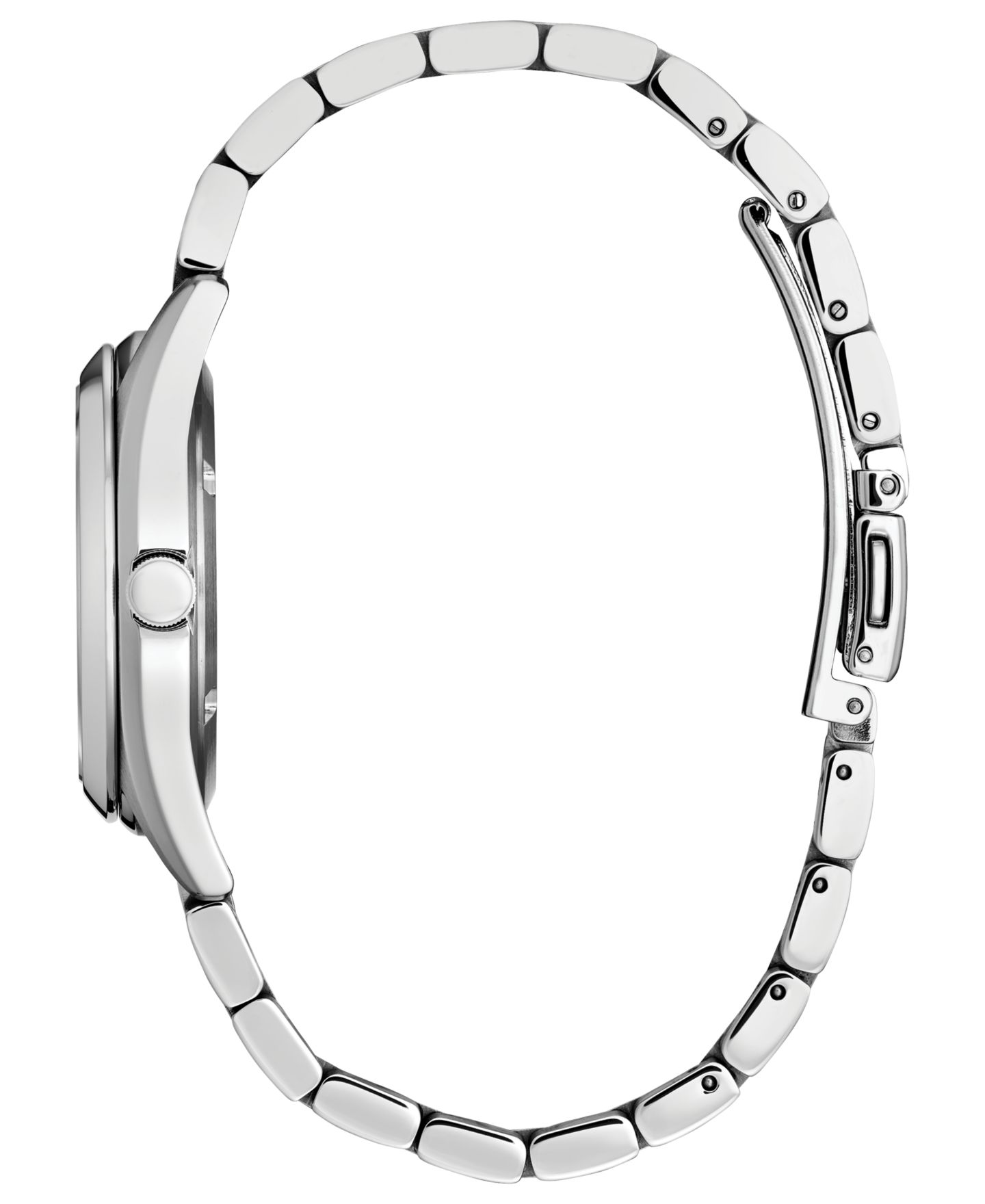 Женские часы Citizen Eco-Drive Sport Luxury Diamond Accent Stainless Steel Bracelet Watch 33mm — фото 2