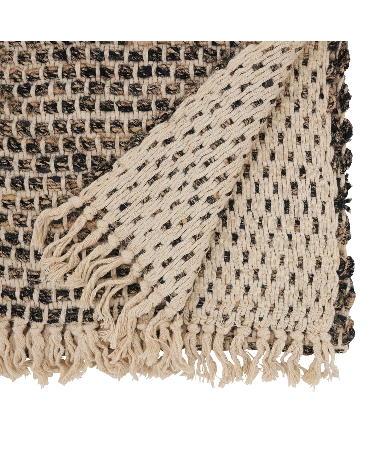 Saro Lifestyle Sleek Striped Table Runner, 16"x72" In Natural
