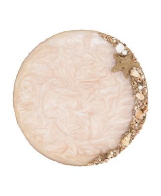 Resin Enchanted Seashell Placemat Set of 4,14"x14"