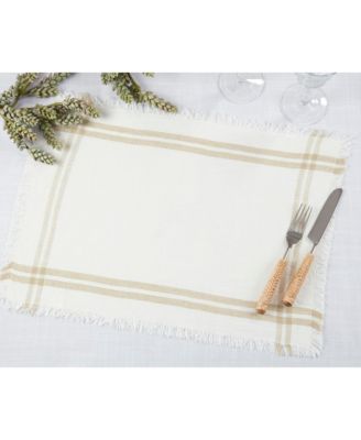 Saro Lifestyle Fringe Collection In Ivory