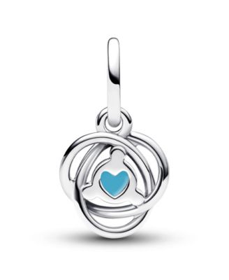 Sterling Silver Birthday Circle Stone Dangle Charm