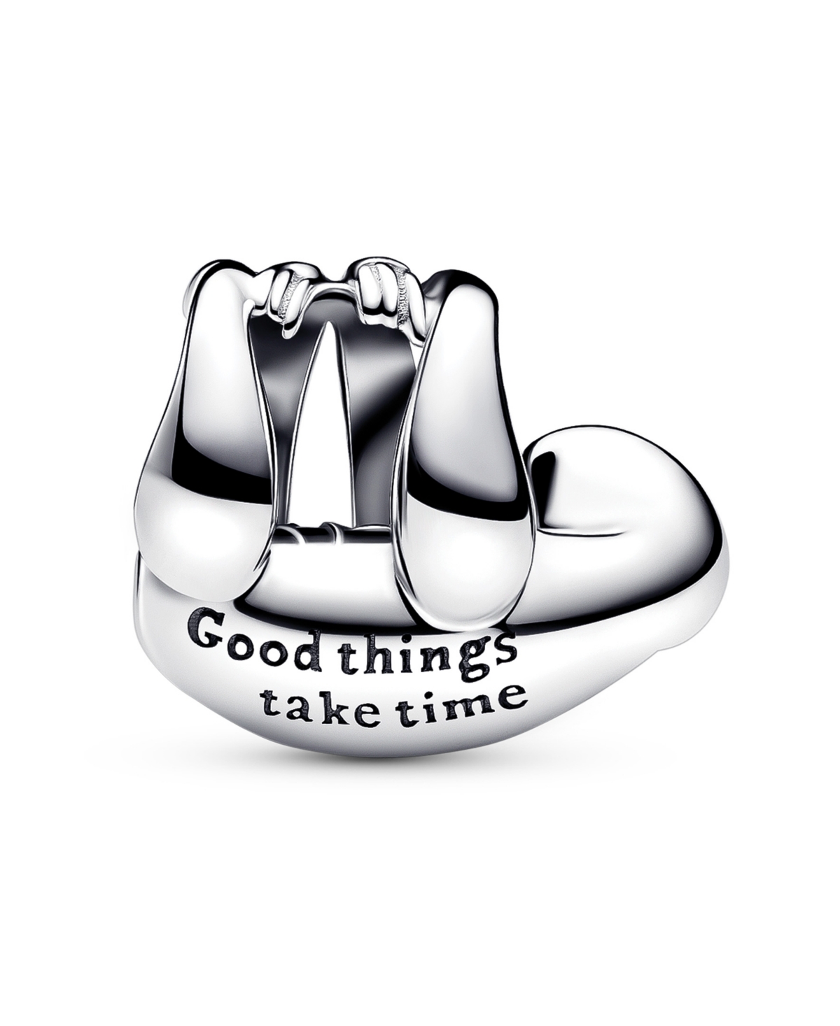 Pandora Sterling Silver Hanging Sloth Charm In Silver