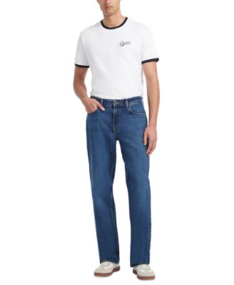 Men's Medium-Wash GJ G16 Straight Jeans