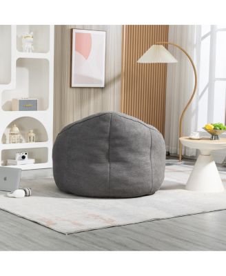 Compressed Foam Bean Bag Chair with Footrest