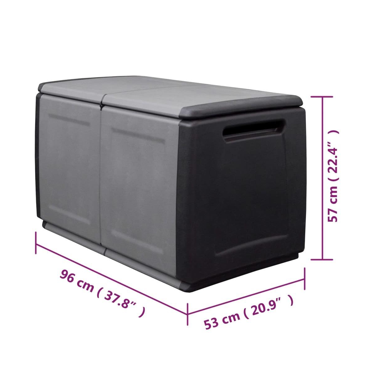 vidaXL Patio Storage Box 37.8
