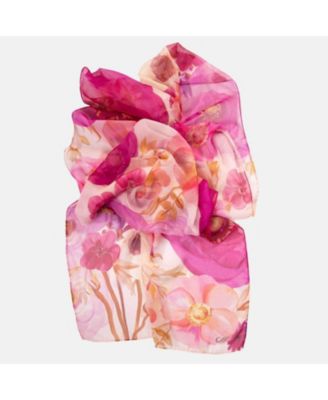 Campo de' Fiori - Long Sheer Silk Scarf for Women