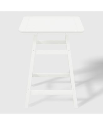 Square Outdoor Patio Counter High Bistro Bar Table With Umbrella Hole