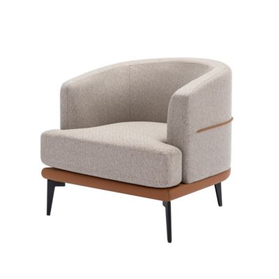Streamdale Modern Two-Tone Upholstered Barrel Chair