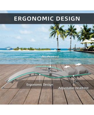 Streamdale Adjustable 3-Piece Outdoor Chaise Lounge Set