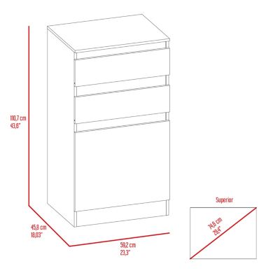 Cassel 2-Drawer Dresser