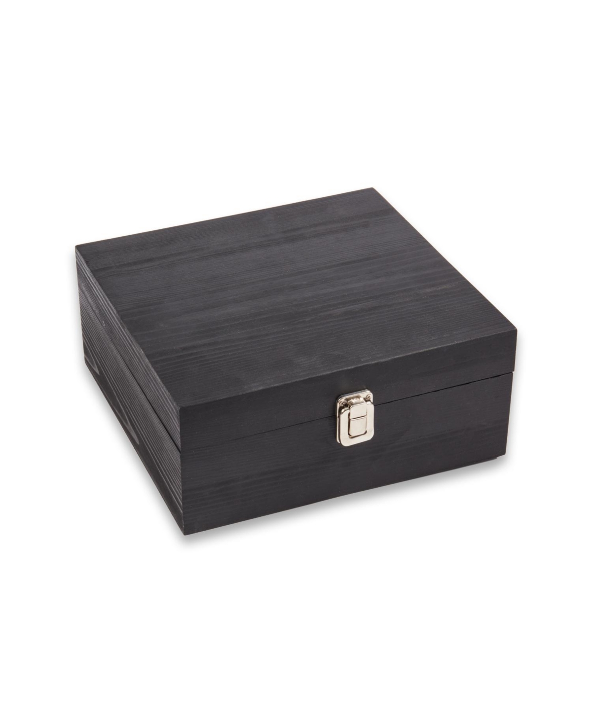 Bey-berk Whisket Set With 2 Glasses, Stones, Lighter, Cigar Cutter, And Ashtray In Black