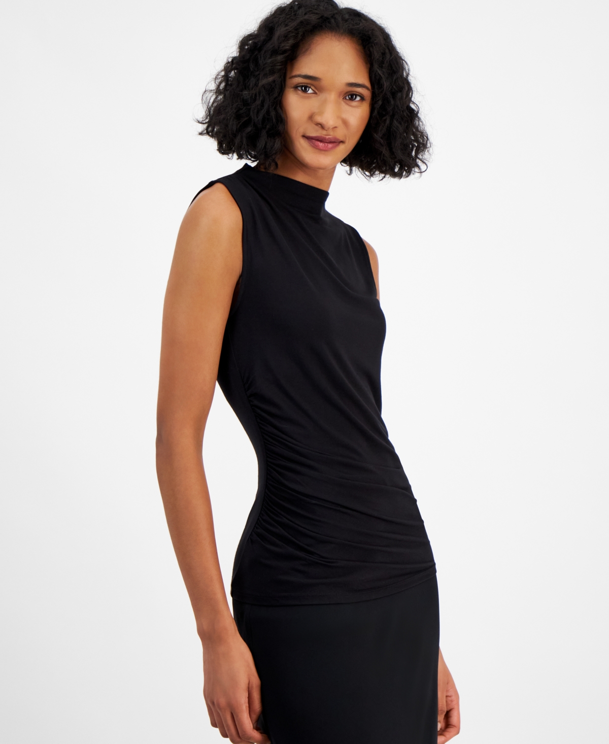 Bar Iii Women's Crewneck Sleeveless Blouse, Created for Macy's