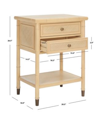 Ahab 2 Drawer 1 Shelf Accent Table