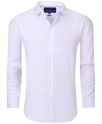 Men's Geometric Performance Stretch Button Down Dress Shirt