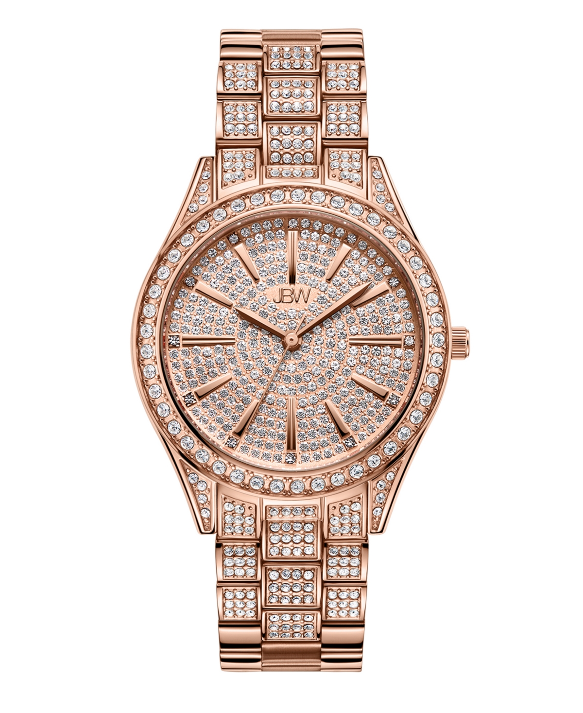 Women's Cristal Diamond (1/8 ct. t.w.) Watch in 18k Rose Gold-plated Stainless-steel Watch 38mm - Gold