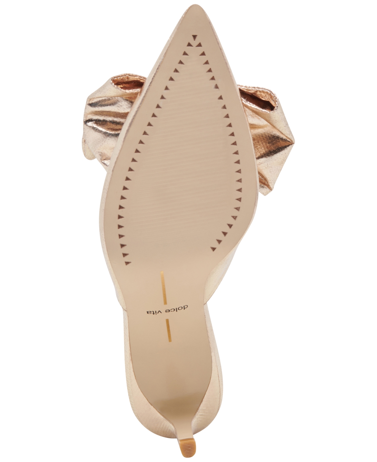 Shop Dolce Vita Women's Kayli Pointed-toe Mule Pumps In Platinum Satin