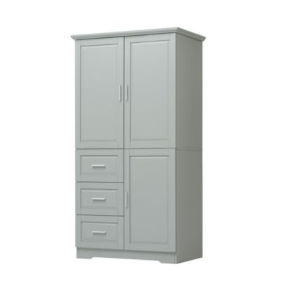 Tall Wide Storage Cabinet w/ Doors & Drawers