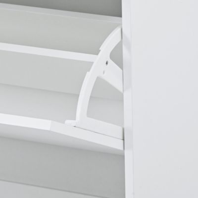 Streamdale Slim Entryway Organizer with Shoe Storage and LED Light