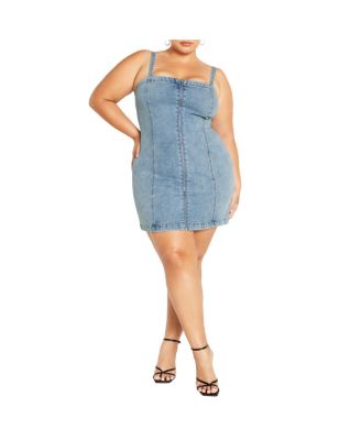 City Chic Plus Size Women's Bootleg Jeans - Mid Rise, 5 Pocket Denim, Denim Fiber Retention