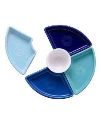 5 Pc. Coastal Blues Entertaining Set