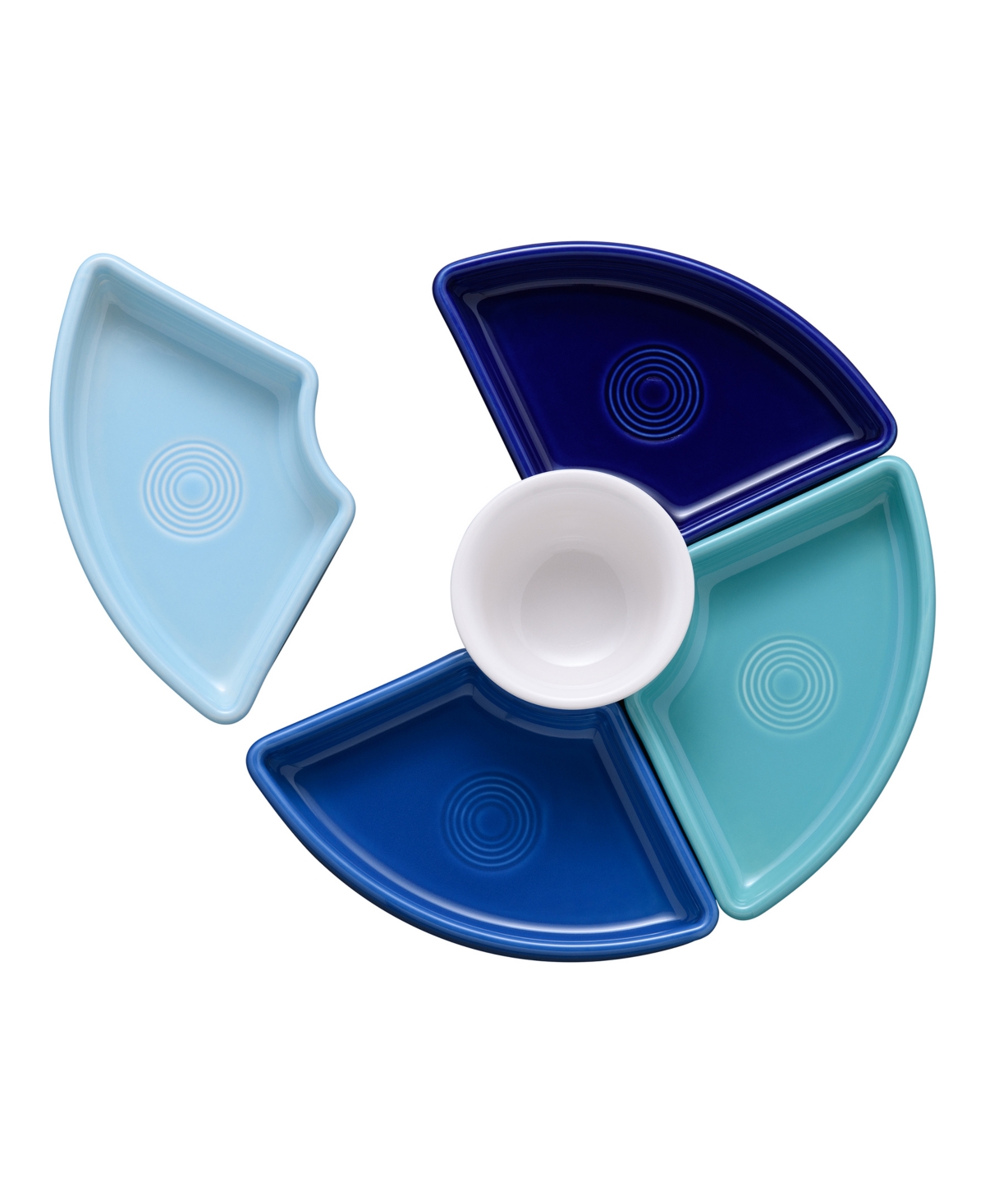 Fiesta 5 Pc. Coastal Blues Entertaining Set In Coastal Bl