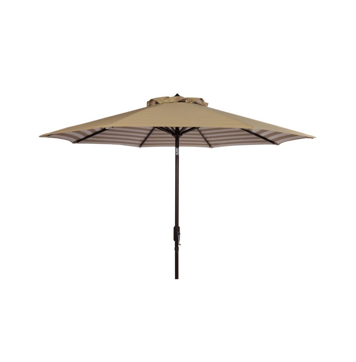 Athens 11Ft Rnd Crank Umbrella - Red/white