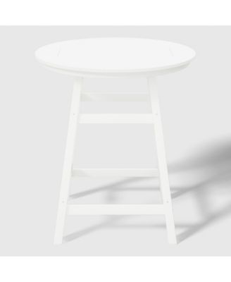 Outdoor 35" HDPE Round Patio Counter Height Bar Table