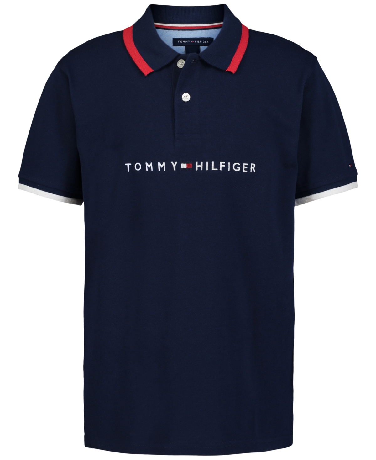 Tommy Hilfiger Kids' Little Boys Tomas Embroidered Logo Polo Shirt In Navy Blaze