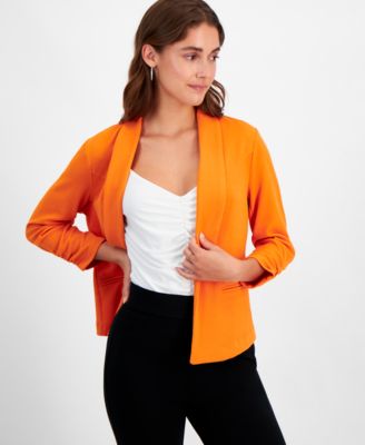 Bar III - Petite 3/4-Sleeve Shawl-Collar Blazer