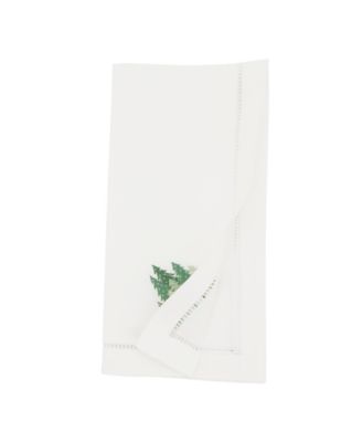 Pine Forest Embroidered Napkin Set of 6, 20"x20"