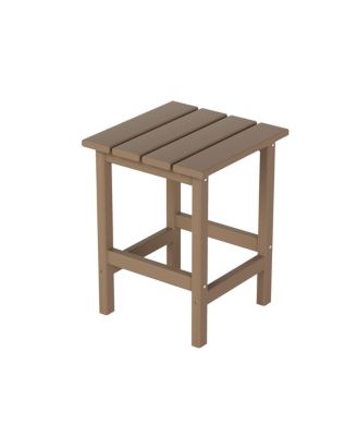 7 Piece Set Outdoor Folding Adirondack Chairs with Coffee Table Side Table