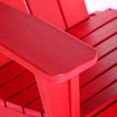 3 Piece set Outdoor Patio Poly Adirondack rocking chairs with side table