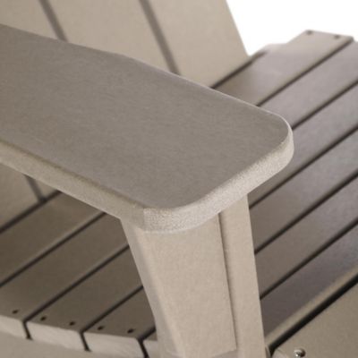 3 Piece set Outdoor Patio Poly Adirondack rocking chairs with side table