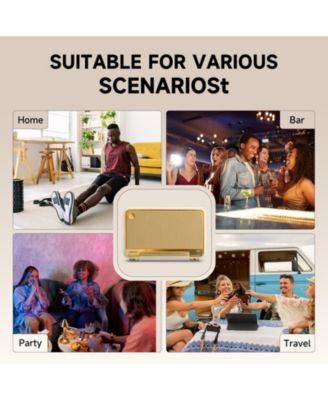 D32 Tabletop Bluetooth Speakers, Portable Retro Wireless Speaker