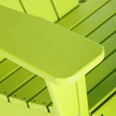 3 Piece set Outdoor Patio Poly Adirondack rocking chairs with side table