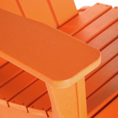 3 Piece set Outdoor Patio Poly Adirondack rocking chairs with side table