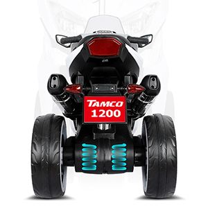 12V Kids Electric Motorcycle with Three Lighting Wheels