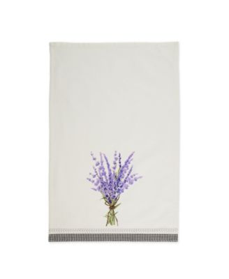 Cotton Kitchen Towel Set Lightweight Fast-Drying Dish Towels, 18x28", Lavender Bouquet, 3 Piece