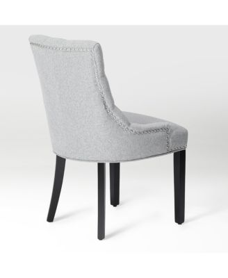 Upholstered Wingback Button Tufted Dining Chair