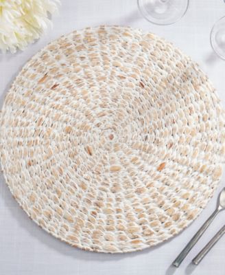 Foil Print Natural Fiber Placemat Set of 4,15"x15"