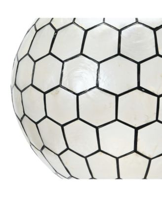 Capiz Honeycomb Ceiling Light