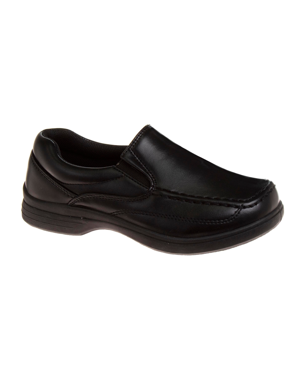 French Toast Little Boys Artificial Leather Construction School Shoes In Black
