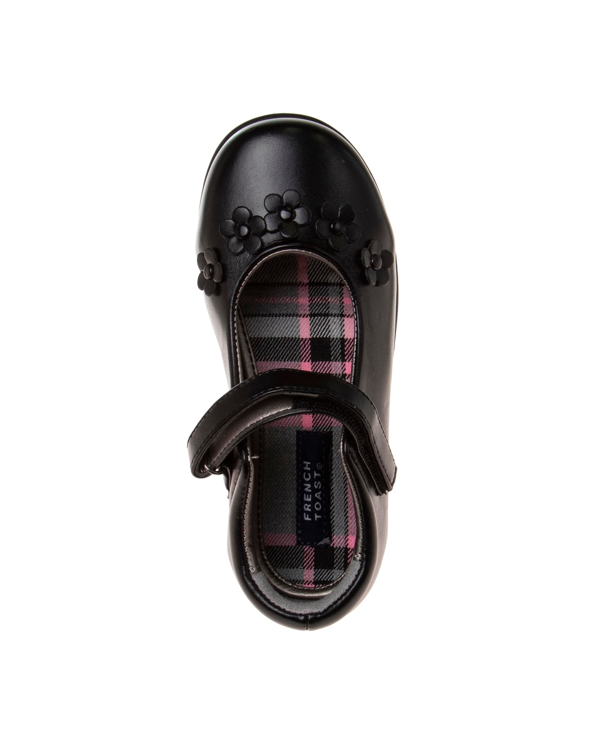 Shop French Toast Little Girls Artificial Leather Construction School Shoes In Black