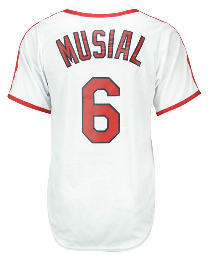 St. Louis Cardinals Stan Musial Throwback Cooperstown Charcoal T Shirt