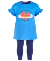 Epic Threads Toddler Girls Orbit With Love Tunic & Leggings, 2 Piece Set, Created for Macy's - Campanula